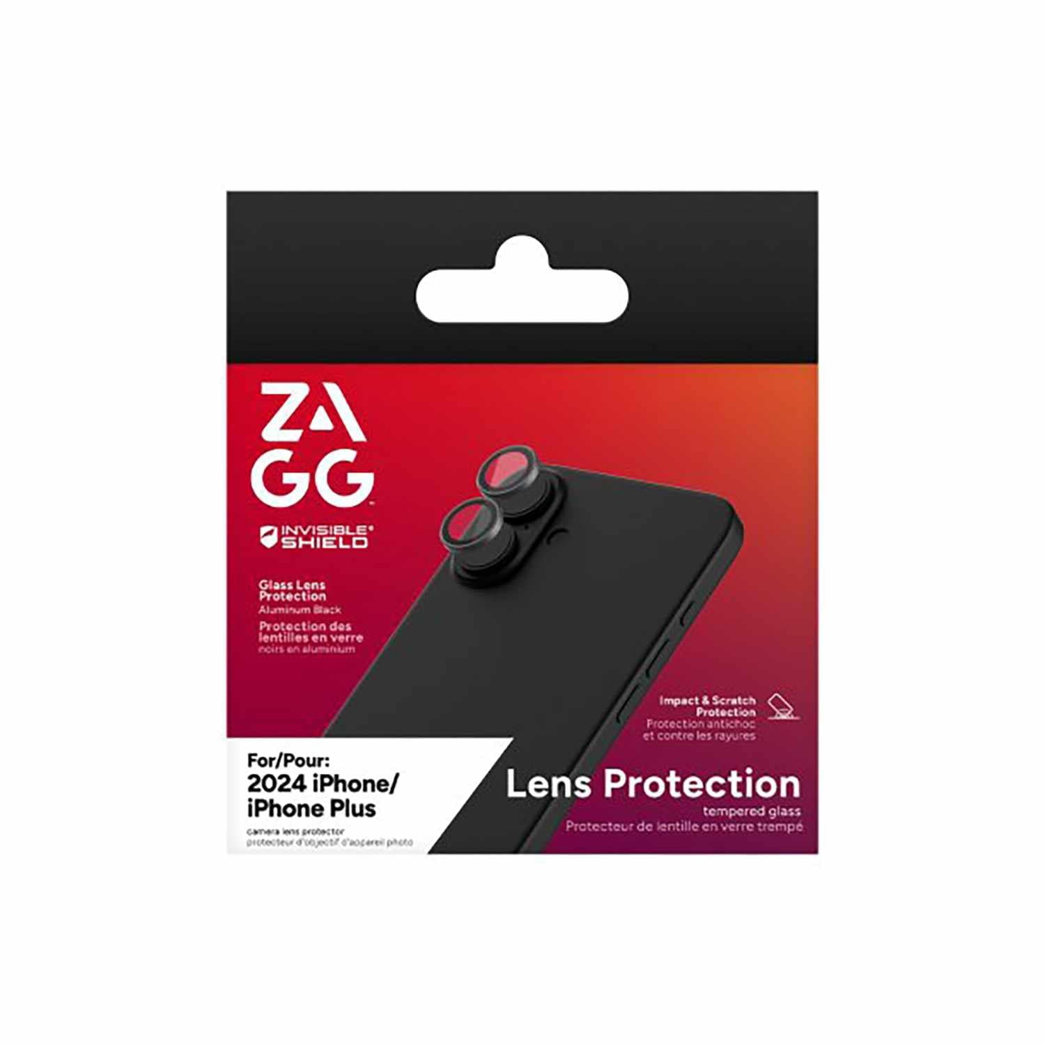 ZAGG Protection D'objectif Antireflet InvisibleShield Glass pour iPhone 16/16 Plus