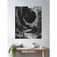thumbnail image 2 of Entrance To The Underworld Ilustration Poster Wall Art, Modern Wall Decor, 16x24 UNFRAMED, 2 of 3