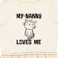 thumbnail image 4 of Inktastic My Nanny Loves Me Girl Grandchild Girls Toddler Dress, 4 of 5