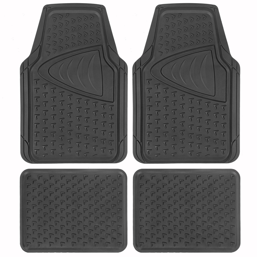 Sharper Image Antimicrobial Rubber Floor Mats for Car Truck Van SUV ...