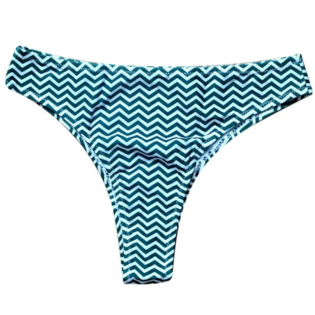 PMVFHDE Bas de Bikini Taille Haute Femme Bikini Imprimé Bain Tenue de Plage Natation Bas de Bikini Vert,G