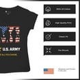 thumbnail image 6 of US Army Be All You Can Be Women's V-Neck T-shirt American Flag Military Veteran DD 214 Patriotic Armed Forces Licensed Tee, 6 of 7