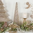 thumbnail image 2 of Northlight Beads and Glitter Christmas Cone Tree - 18" - Gold Finish, 2 of 5