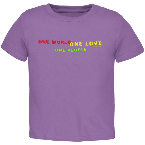 Little Hippie - One Love Purple Toddler T-Shirt - 5/6