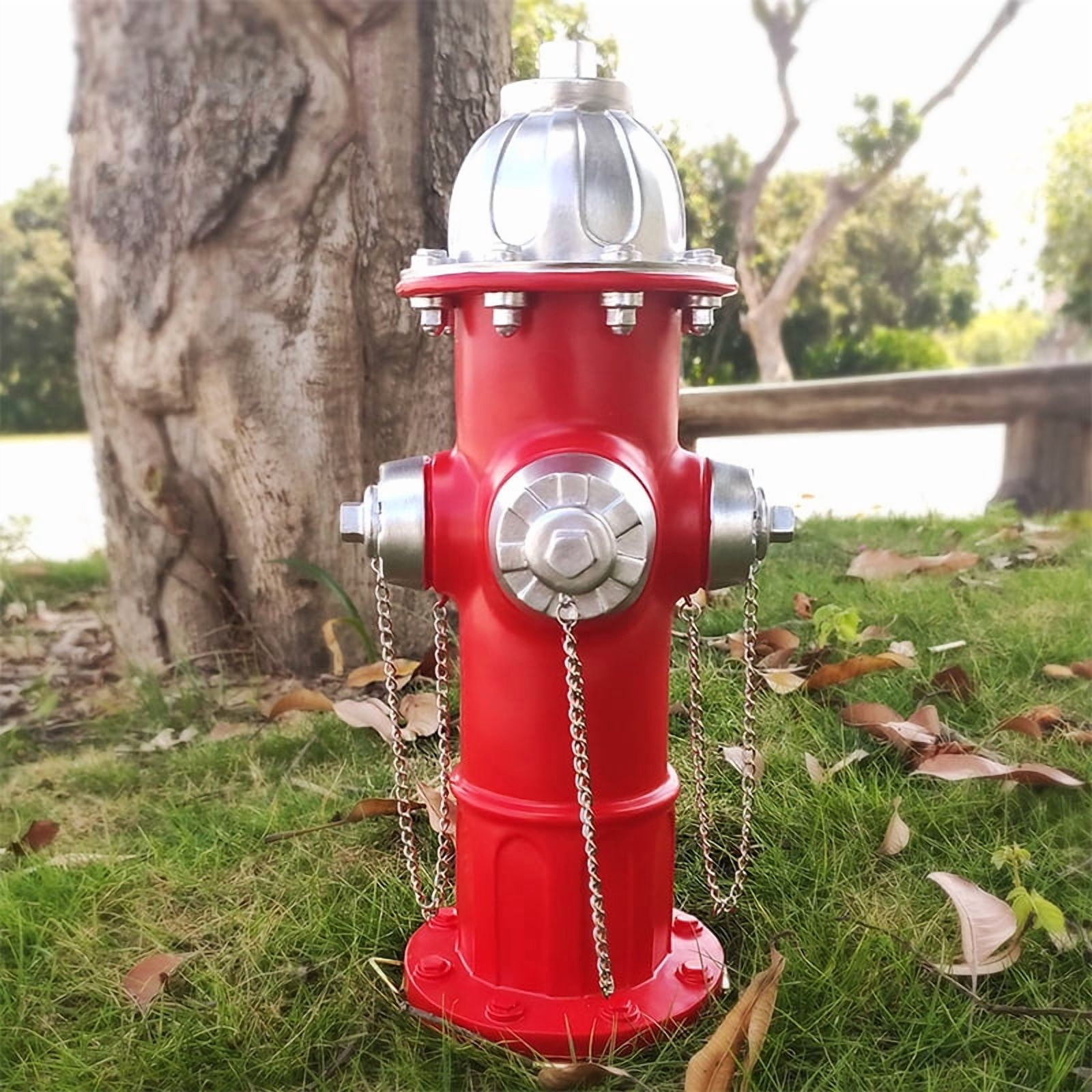 Fire Hydrant Pee Post for Dogs - Outdoor Backyard Play Equipment, Puppy Training Post, Garden Lawn Decor, Firefighter Gifts for Men