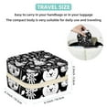 thumbnail image 5 of Black White Easter Travel Portable Square Necklace Holder with Ring, Earring, and Bracelet Organizer - Suitable for Girls and Women, 5 of 6