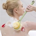 thumbnail image 7 of OAVQHLG3B Loofah Back Scrubber for Shower, Wooden Long Handle Bath Sponge Lufa Shower Brush, Soft Nylon Mesh Back Cleaner Washer, Women & Men Exfoliating Luffa Pouf on a Stick for Body, 7 of 7