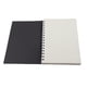 thumbnail image 1 of Vintage Kraft Paper Spiral Sketchbook Journal Planner Diario Cuaderno para estudiantes Escritura de oficina Dibujo (Cubierta negra), 1 of 5