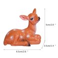 thumbnail image 3 of Hxoliqit Mini Fawn Personality Small Ornament Succulent Plant Bonsai Decoration Sika Deer Resin Craft Desk Decorations Mini Ornaments Desktop Ornament Plastic Ornaments, 3 of 8
