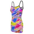 thumbnail image 5 of Ladies Elegant Sling Sleeveless Sexy Dress watercolour, 5 of 6
