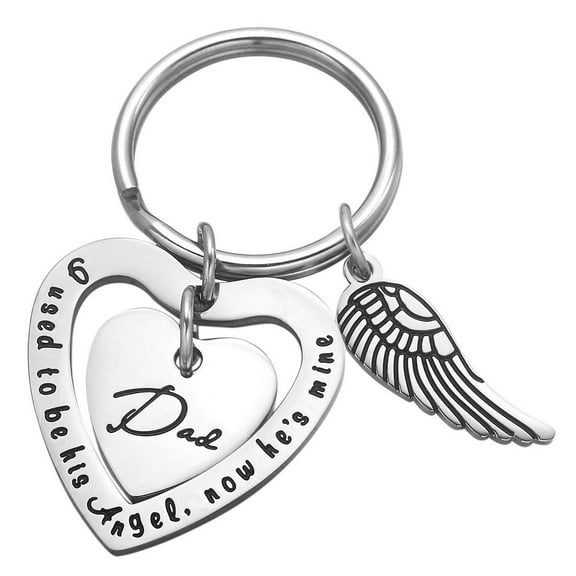 JNB/k0110/Inspirational Engraved - I used to be angel, now he's mine DAD Ke