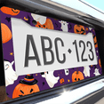 thumbnail image 6 of 1 Pcs Happy Halloween License Plate Frame, License Plate Cover for Car Decorative Parts, Aluminum License Plate Bracket Holder Rust-Proof Weather-Proof for US Standard Car, 6 of 9
