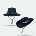 thumbnail image 4 of OJSFQUFP Women's Outdoor U V Prote Ction Foldable Sun Hats Mesh Wide Brim Beach Fishing Hat with Ponytail Hole, 4 of 4