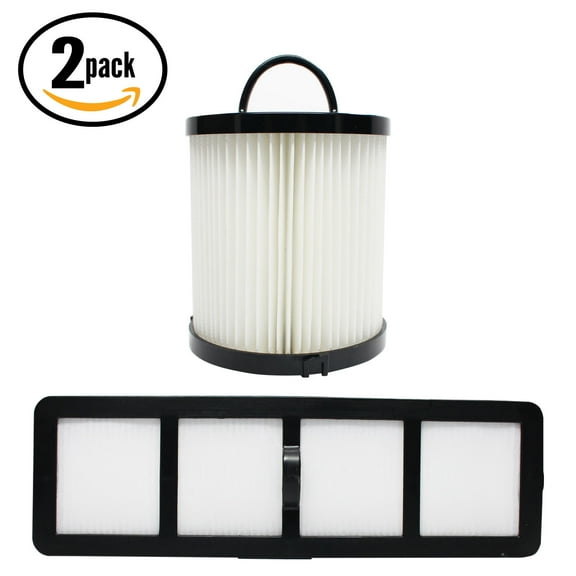 2-Pack Replacement Eureka AS1001A Vacuum Dust Cup Filter & HEPA Filter - Compatible Eureka DCF-21 Dust Cup Filter & EF-6 HEPA Filter