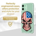 thumbnail image 2 of Caseyard TPU Clear Case for iPhone 13 Mini with US Skull design phone cover, 2 of 7