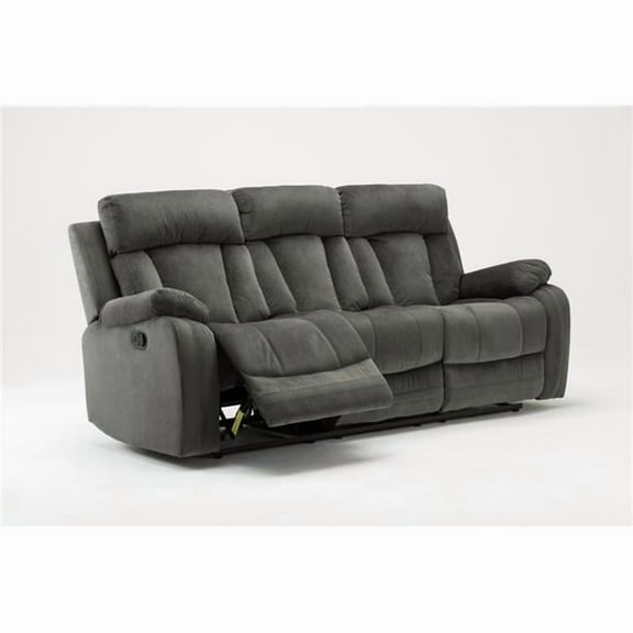 Home Roots 329387 Modern Fabric Sofa, Grey - 40 in.