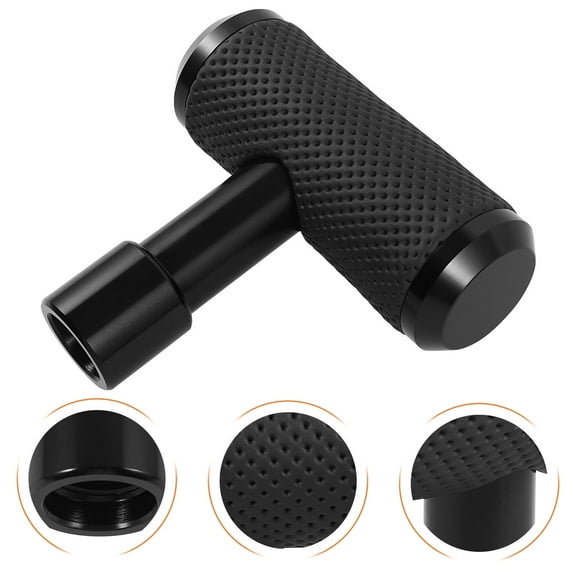 Pretyzoom Automatic Gear Shift Knob Black Metal Lever Stick Handle for Car