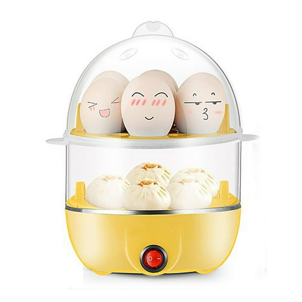 Xihbxyly Artículos Cocedor de huevos con capacidad para 14 huevos duros, escalfados, revueltos y tortillas