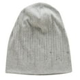 thumbnail image 5 of Tittly Winter Hats Beanie Knitted Double Layer Hot Drill To Keep Warm Neutral Loose Lightweight Hip Hop Soft Cotton Casual Elastic Wool Hat Skull Caps Hats for Women Grey One Size, 5 of 5