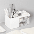 thumbnail image 2 of Organisateur de Bureau, Boîte de Rangement de Bureau, Organisateur de Vanité, Organisateur de Rangement Cosmétique, Organisateur de Maquillage, Mini-Bureau de Rangement, 2 of 5