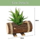 thumbnail image 2 of Cuenca de madera simulación bonsái suculento decoración creativa plantas verdes artificiales, 2 of 5