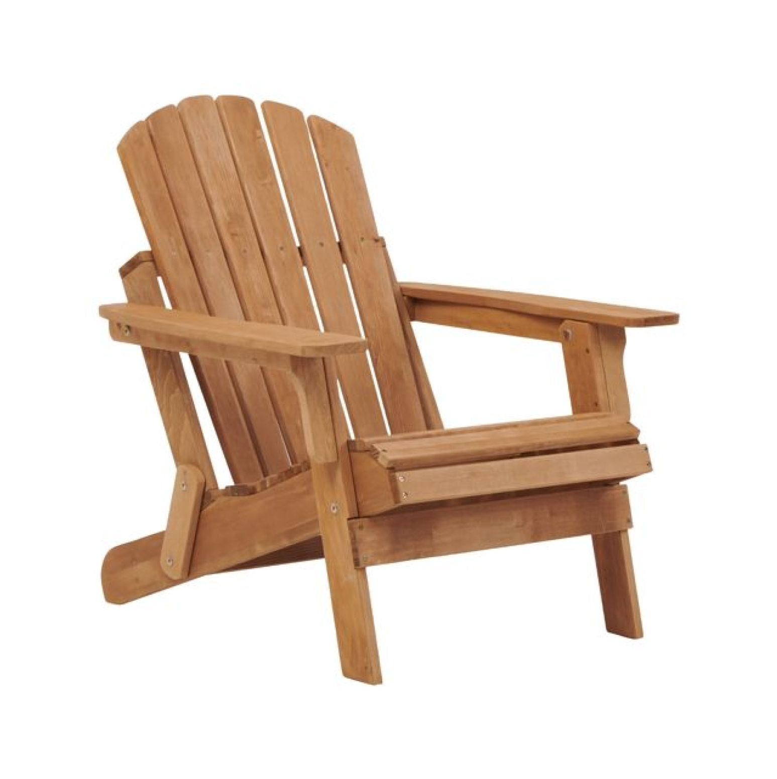 Oversize Wooden Outdoor Folding Adirondack Chair with Pre-Assembled BackRest & SeatBoard, Wood Patio Chair for Garden Backyard Porch Pool Deck Firepit