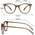 thumbnail image 3 of LifeArt Blue Light Blocking Glasses, Computer Reading Glasses, Transparent Lens, Reduce Eyestrain, Stylish for Women and Men (+1.75 Magnification, Clear Brown), 3 of 9