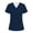 04# Navy, variant on V-Neck Scrub Tops Women - Stretchy 3-Pocket Nurse Scrubs with Medical Uniform Fit Light Purple 3XL