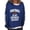 Blue, variant on Hoodies For Women Women'S Monogram Printed Loose Round Neck Long Sleeve Sweatshirt Top Sweatshirt For Women Fall Clothes For Women 2023 Red M