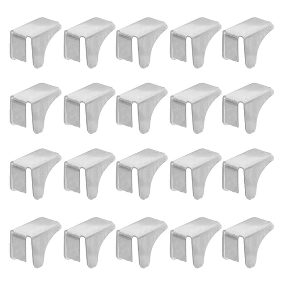 VORCOOL 20Pcs Metal Shelf Clips for Home Cabinet Support with Durable Silver Finish