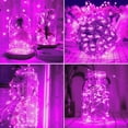 thumbnail image 4 of Luces de cadena DAYLIGHTIR 200 LED 20m Solares de color rosa, 4 of 5