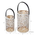 thumbnail image 2 of Christmas Metal Cutout Lantern Set Of 2 Star, 2 of 3