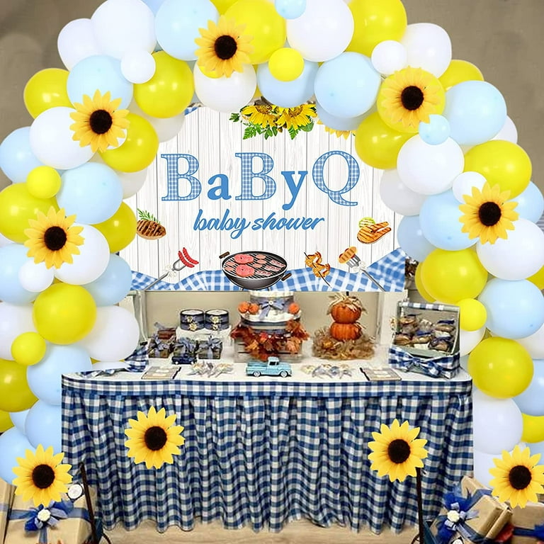 Sunflower baby sales shower decoration ideas
