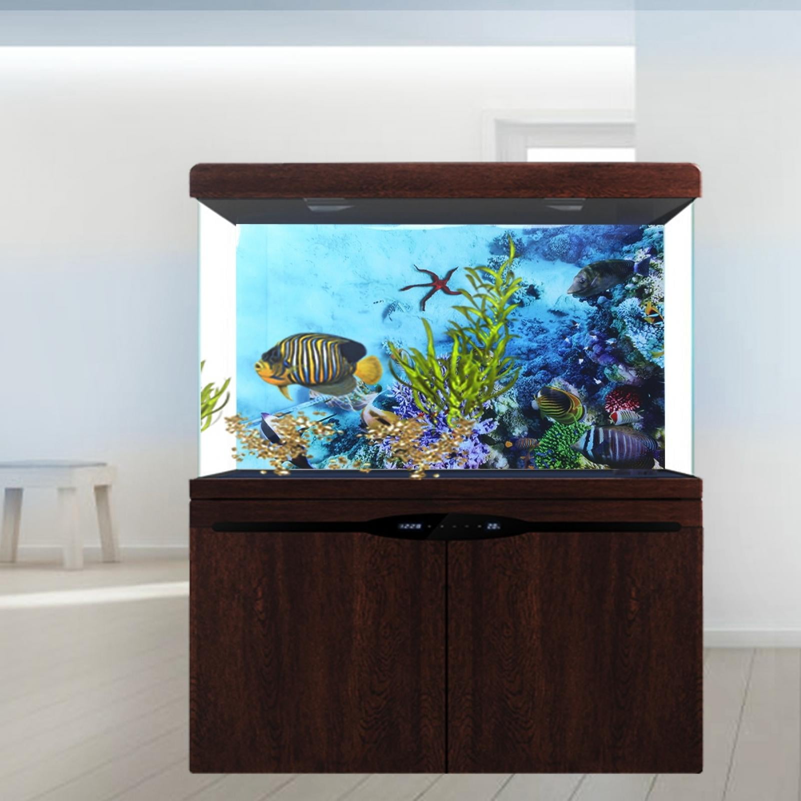 Haofy Aquarium Background Sticker, Aquarium Decorative Sticker, Safe Waterproof Fish Tank For