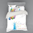 thumbnail image 2 of Ambesonne Colorful Bedding Set 3 Pcs, First Birthday, Twin, Multicolor, 2 of 3