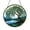 Acrylic 3.5 Inch, variant on Weeping Willow Stained Glass Style Christmas Ornament, Tranquil Nature Tree Hanging Decor, Scenic Gift