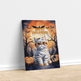 thumbnail image 3 of Mummy Exotic Shorthair Happy Halloween with Pumpkins Bats Spooky Fun Vertical Matte Canvas Poster Cat Lover Kitten Owner Gifts Wall Art Home Decor - 00019, 3 of 5