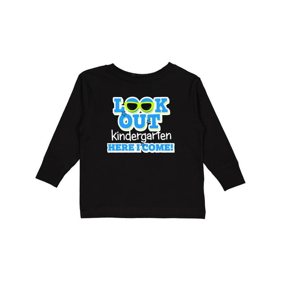 Inktastic Look out Kindergarten Here I Come Boys Long Sleeve Toddler T-Shirt