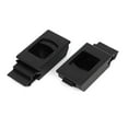 thumbnail image 1 of Cerradura de tirador empotrada de plástico negro para ventana y puerta de muebles, 2 piezas, 1 of 2
