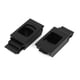 thumbnail image 1 of Cerradura de tirador empotrada de plástico negro para ventana y puerta de muebles, 2 piezas, 1 of 2
