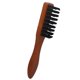 thumbnail image 3 of FELTECHELECTR Cepillo de pelo roto, diseño de peinado, cepillo para limpiar barba, mango de madera retro, cepillo de pelo roto para hombre, para tienda en casa, 3 of 6