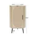 thumbnail image 3 of Corner Cabinet ,Rattan Door,Freestanding Corner Tables For Small Spaces, Corner Shelf Stand For Living Room, Kitchen, Bathroom, Bedroom, 3 of 12