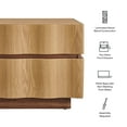 thumbnail image 3 of Isola 2 Drawer Nightstand in Light Oak Walnut, 3 of 9