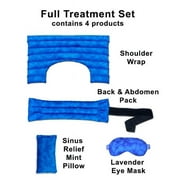 Nature Creation 10003-BLU Full Treatment Set of Herbal Hot and Cold Therapy Pack - Blue