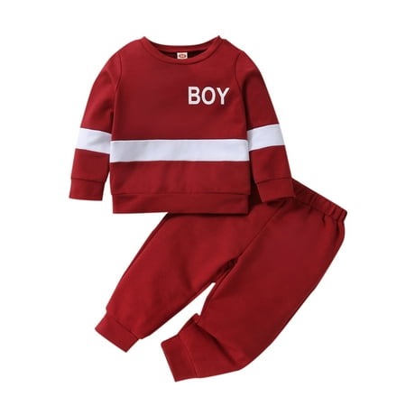 

Paille Boys Crew Neck Cute Sweatshirts Top+Pants Casual Party 2Pcs Outfit Suit Long Sleeve Photograph Sweatshirt Outfits