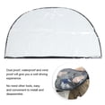 thumbnail image 6 of Waterproof Tiller Cover, Foldable Mobility Scooter Control Panel Cover Rainproof Dust Proof Cover Light Convenient Clear Cover for Rain Day Use, 6 of 7