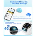 thumbnail image 5 of CQ40 4G LTE Cellular Security Camera Outdoor, 4MP QHD No WiFi Solar PTZ Camera with 8000mAh Battery, Separate Solar Panel, AI PIR Motion Detection, Color Night Vision, IP66, 5 of 9