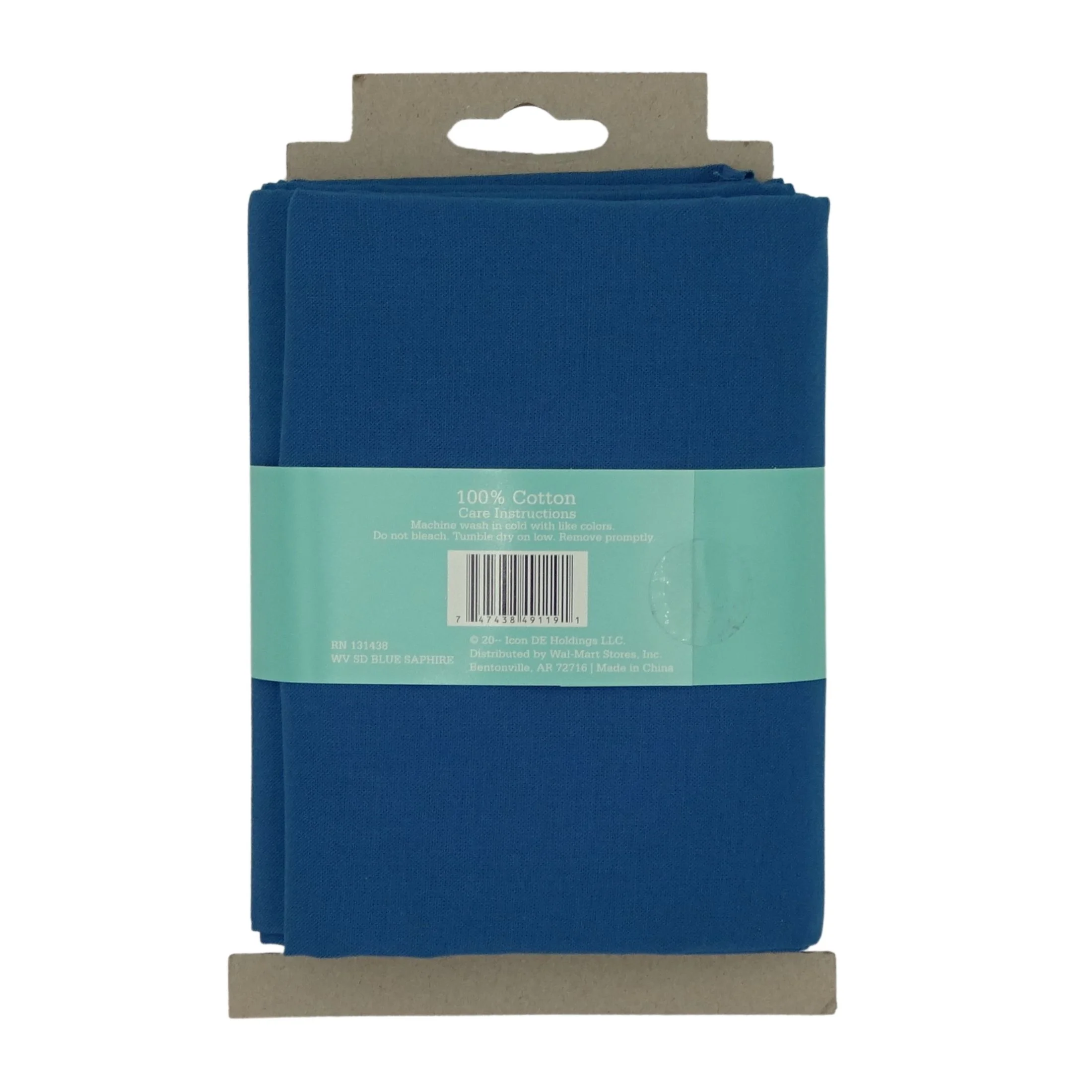 Waverly Inspirations 1 Yard Cut 100% Cotton Solid Fabric,Blue Saphire, 44" Wide for Quilting & Sewing