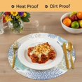 thumbnail image 4 of Marine Life Round 15 Inch Placemats Set of 8, Summer Coastal Nautical Coral Conch Seashells HeatResistant Non Slip Place Mats for Dining Table, Wipeable Braided Kitchen Table Mats for Housewarming, 4 of 9