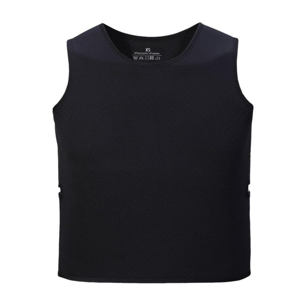 Chaleco De Compresión Para Niños Comodidad Para Autismo Chaleco Sensorial Transpirable Negro L12in X W20in